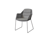 Breeze stol inkl. dyna från Cane-line - Light grey / Taupe - Cane-line Natté - Jacobsen Plus
