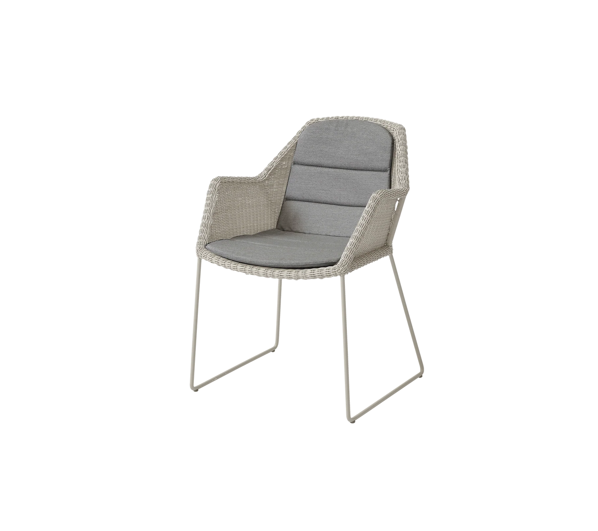 Breeze stol inkl. dyna från Cane-line - Sand / Taupe - Cane-line Natté - Jacobsen Plus