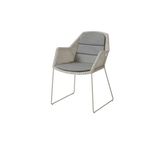 Breeze stol inkl. dyna från Cane-line - Sand / Taupe - Cane-line Natté - Jacobsen Plus