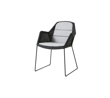 Breeze stol inkl. dyna från Cane-line - Black / Grey - Cane-line Natté - Jacobsen Plus