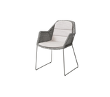 Breeze stol inkl. dyna från Cane-line - Taupe / Sand - Cane-line Natté - Jacobsen Plus