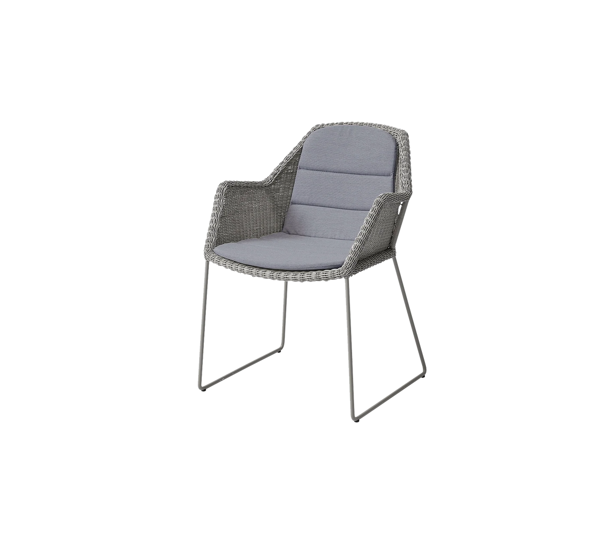 Breeze stol inkl. dyna från Cane-line - Taupe / Grey - Cane-line Natté - Jacobsen Plus