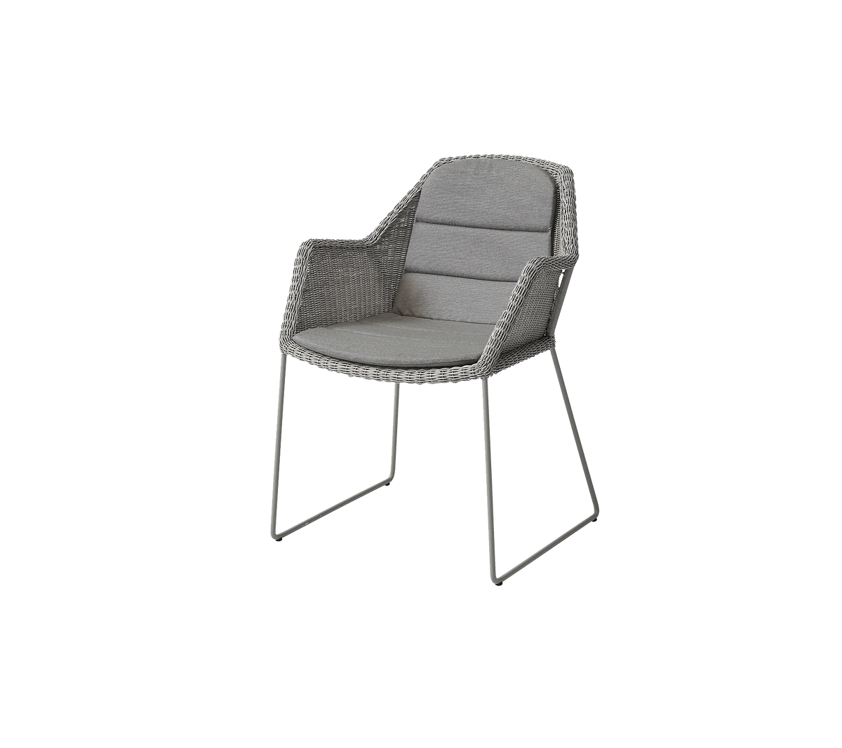 Breeze stol inkl. dyna från Cane-line - Taupe / Taupe - Cane-line Natté - Jacobsen Plus