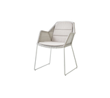 Breeze stol inkl. dyna från Cane-line - White grey / Sand - Cane-line Natté - Jacobsen Plus