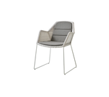 Breeze stol inkl. dyna från Cane-line - White grey / Taupe - Cane-line Natté - Jacobsen Plus