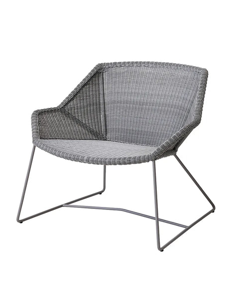 Breeze Loungestol från Cane-line - Black / Ingen dyna - Jacobsen Plus