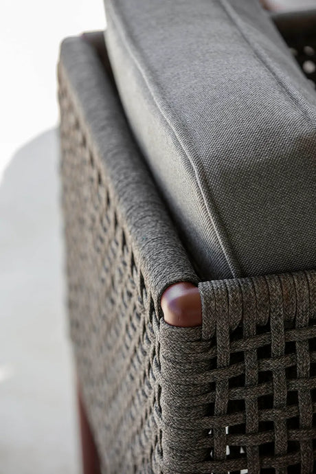 Encore 2-sits Soffa, Soft Rope från Cane-line - Lava grey-Dark grey - Jacobsen Plus