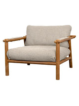 Sticks Loungestol, teak från Cane-line - Desert Sand, Cane-line Rise - Jacobsen Plus