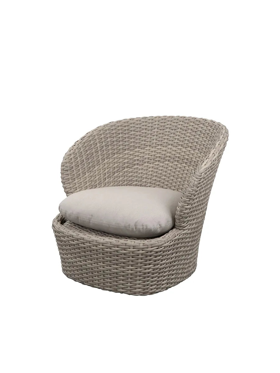 Coast Loungestol med. Swivel, sand från Cane-line - Sand, Cane-line Natté - Jacobsen Plus