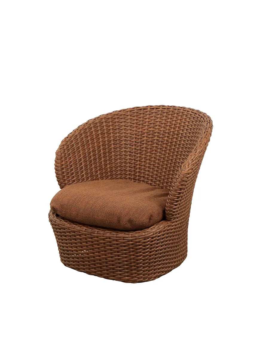 Coast Loungestol med. Swivel, umberbrun från Cane-line - 1 - Jacobsen Plus
