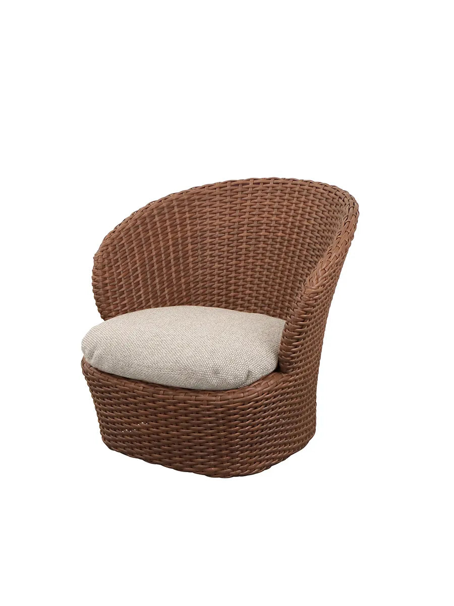 Coast Loungestol med. Swivel, umberbrun från Cane-line - 6 - Jacobsen Plus