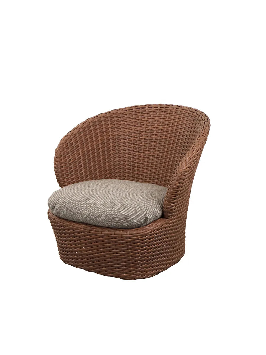 Coast Loungestol med. Swivel, umberbrun från Cane-line - 7 - Jacobsen Plus