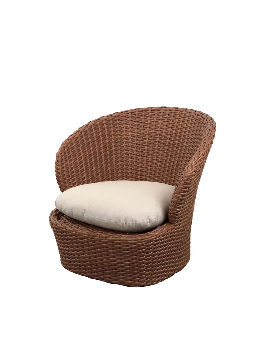 Coast Loungestol med. Swivel, umberbrun från Cane-line - 8 - Jacobsen Plus
