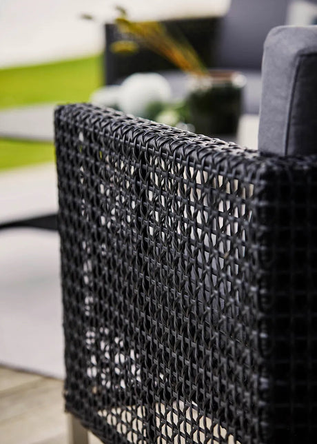 Connect Loungestol, svart/antracit från Cane-line - Grey, Cane-line Natté - Jacobsen Plus