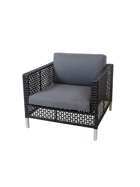Connect Loungestol, svart/antracit från Cane-line - Grey, Cane-line Natté - Jacobsen Plus