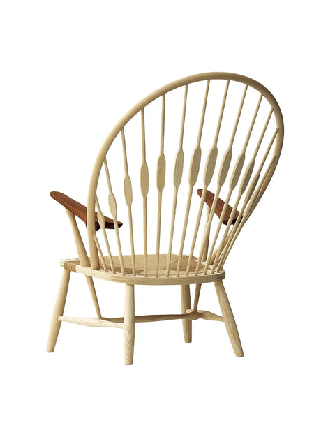 PP550 Påfågelstol av Hans J. Wegner - Natur Pappersgarn / Ingen tillval / Ek - Såpbehandlad - Jacobsen Plus