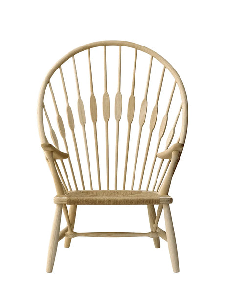 PP550 Påfågelstol av Hans J. Wegner - Natur Pappersgarn / Ingen tillval / Ek - Såpbehandlad - Jacobsen Plus