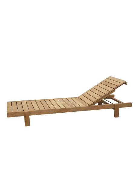 Vista solsäng i teak från Cane-line - Jacobsen Plus