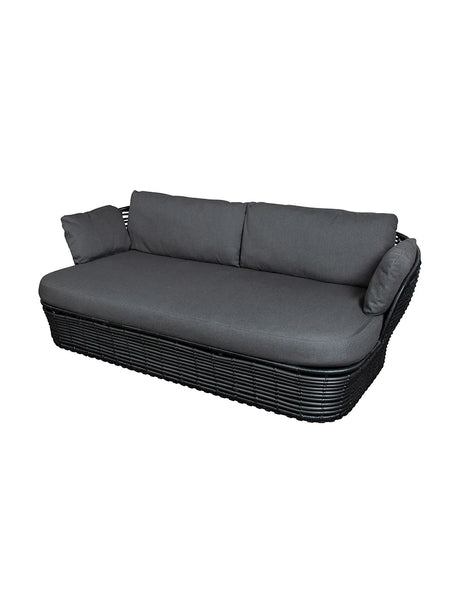 Basket 2 pers. Soffa från Cane-line - Graphite stel m. grey dynor - Jacobsen Plus