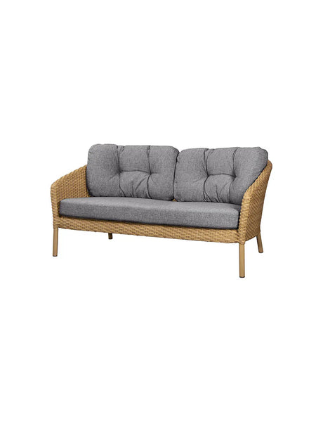 Ocean 2-sits Soffa, plattväv från Cane-line - Dark Grey - Jacobsen Plus