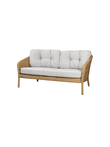 Ocean 2-sits Soffa, plattväv från Cane-line - Dark Grey - Jacobsen Plus