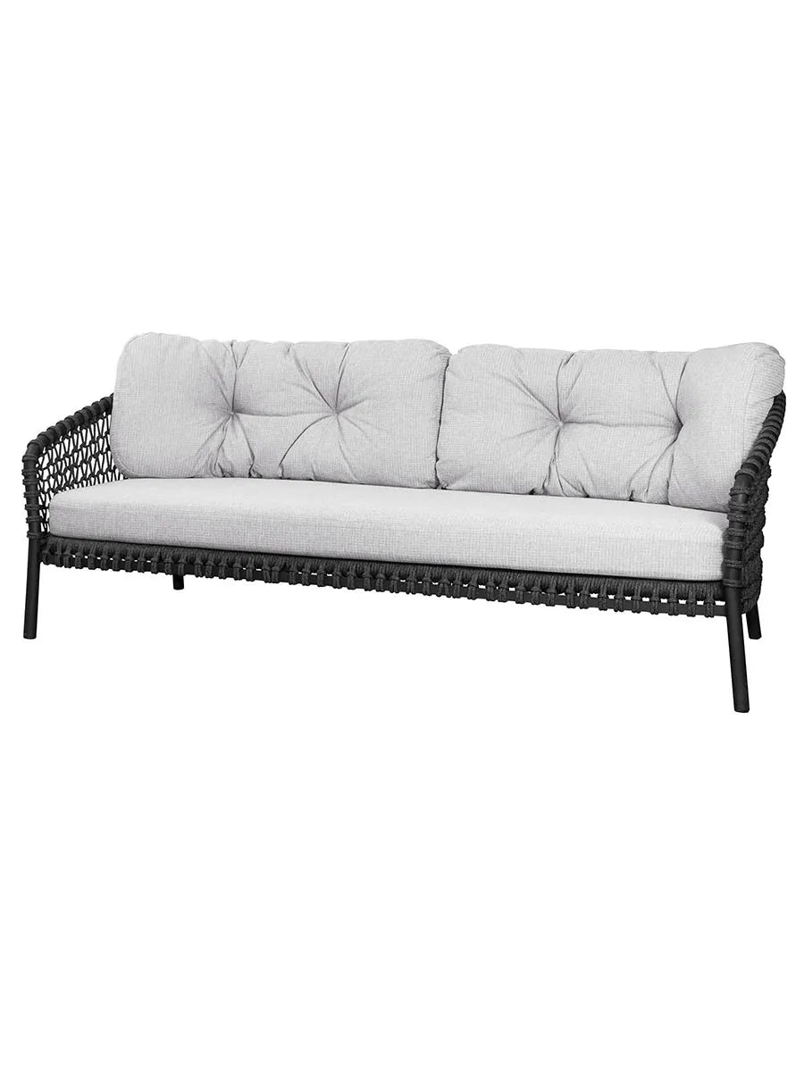 Ocean large 3-sits. Soffa, soft rope från Cane-line - 5 - Jacobsen Plus