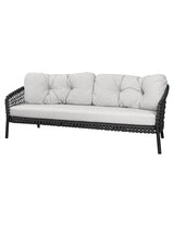 Ocean large 3-sits. Soffa, soft rope från Cane-line - Light brown - Cane-line AirTouch w/QuickDry & Airflow - Jacobsen Plus