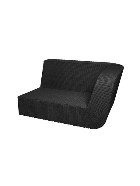 Savannah 2-sits modulsoffa, vänster från Cane-line - Ingen dyna - Jacobsen Plus