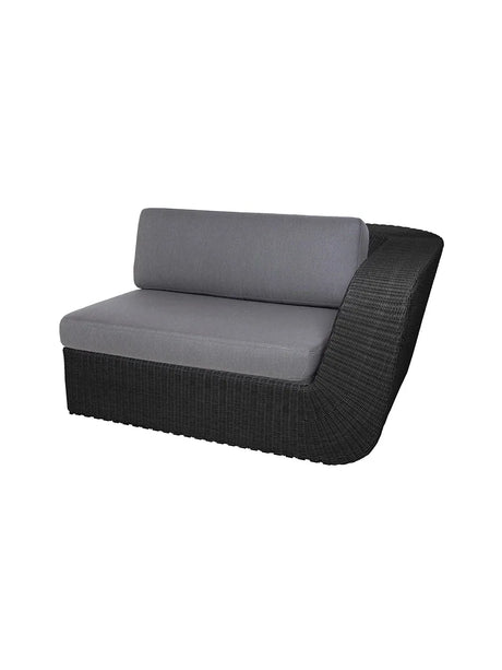 Savannah 2-sits modulsoffa, vänster från Cane-line - Ingen dyna - Jacobsen Plus