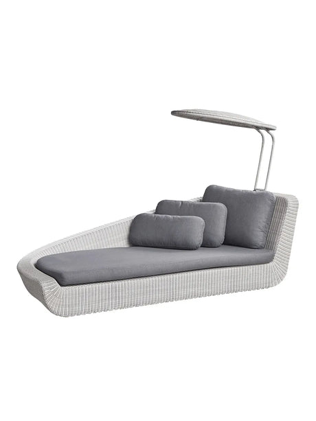 Savannah Daybed, höger i vit/grå från Cane-line - Grå, Cane-line Natte dyna - Jacobsen Plus