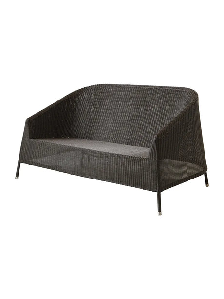 Kingston 2-sits loungesoffa från Cane-line - Mocca / Ingen dyna - Jacobsen Plus