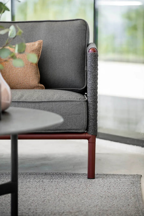 Encore Loungestol, Soft Rope från Cane-line - Lava grey-Dark grey - Jacobsen Plus