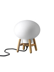 U6 Mini Hiti Bordslampa, opalt glas/ek från FDB Møbler