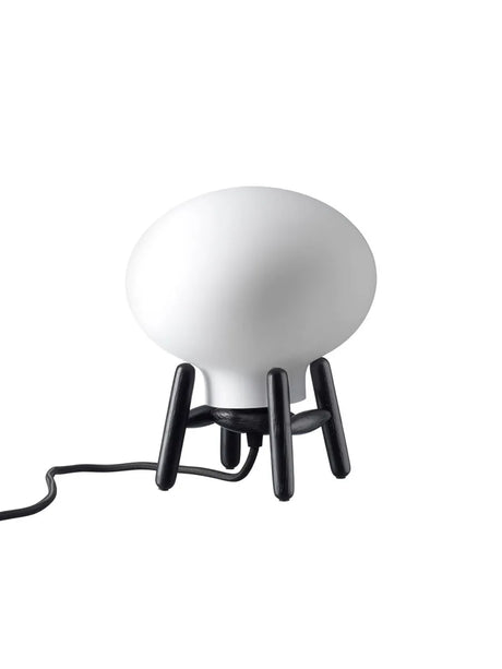 U6 Mini Hiti Bordslampa, opalt glas/svart ek från FDB Møbler - 1 - Jacobsen Plus