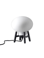 U6 Mini Hiti Bordslampa, opalt glas/svart ek från FDB Møbler