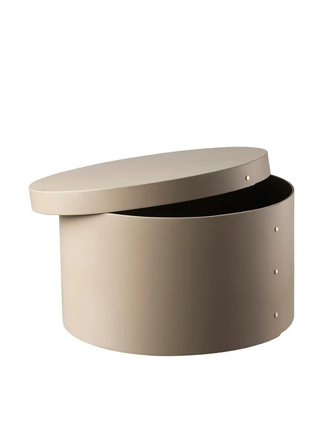 X3 Drejø Förvaringsask, Ø42 cm från FDB Møbler - Grey Beige - Jacobsen Plus