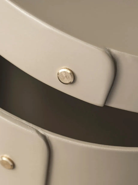 X3 Drejø Förvaringsask, Ø42 cm från FDB Møbler - Grey Beige - Jacobsen Plus