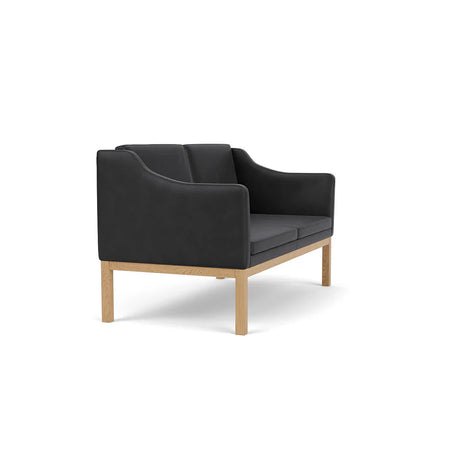 L45 MK154 2 pers. Soffa, svart läder av Mogens Koch - 2 - Jacobsen Plus