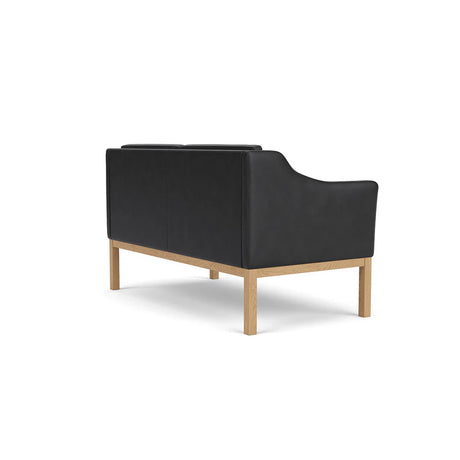 L45 MK154 2 pers. Soffa, svart läder av Mogens Koch - 3 - Jacobsen Plus