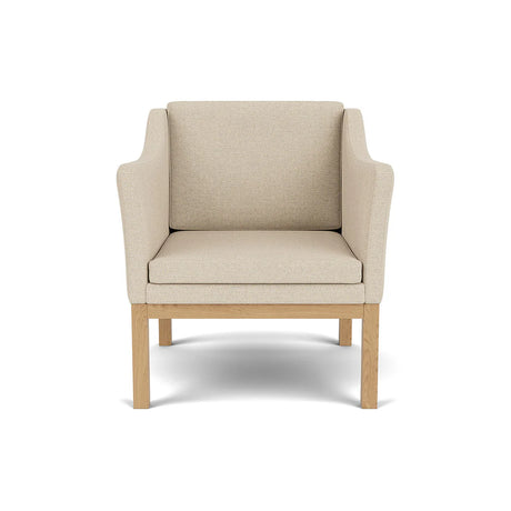 L46 MK155 fåtölj, beige textil av Mogens Koch - Jacobsen Plus