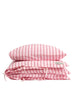 Bongusta - Percale sängkläder, 140x200/60x63 cm, babyrosa & skidpatrull