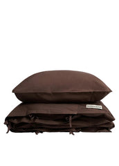 Bongusta - Percale sängkläder, 140x200/60x63 cm, Kaffe
