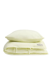 Bongusta - Percale-sängkläder, 140x200/60x63 cm, Citronsorbet