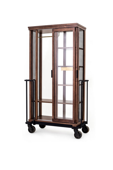Cabinet of Curiosity kabinetskåp, valnöt black sand/gold från Stellar Works - Jacobsen Plus
