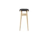Freja barstol, ek, Leather Stripe Saddle Black från Stellar Works - 2 - Jacobsen Plus