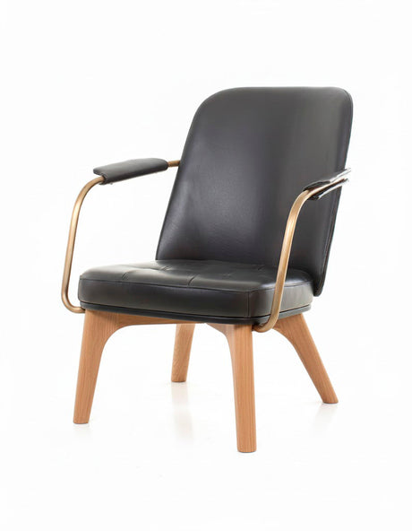Utility Lounge Chair naturlig ek Camo Sierra Black från Stellar Works - 1 - Jacobsen Plus