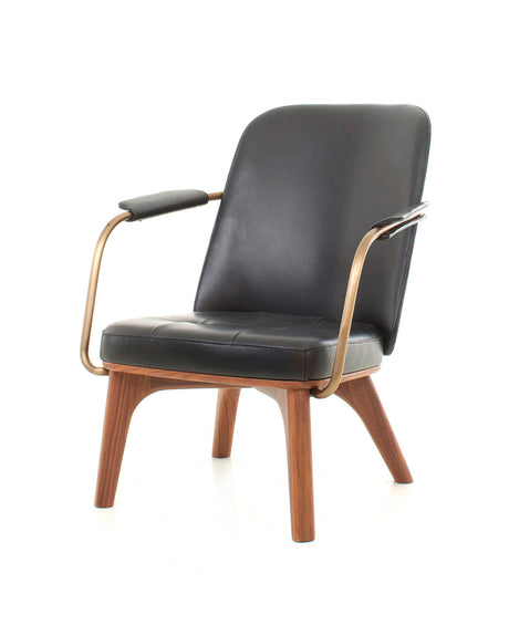 Utility loungestol Valnöt natur Camo Sierra Black från Stellar Works - 1 - Jacobsen Plus