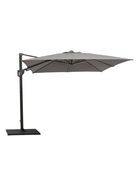 Hyde Luxe Parasoll 3x3 m. med tilt inkl. fot från Cane-line - Anthracite - Jacobsen Plus