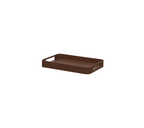 Club serveringsbricka rektangulär liten, från Cane-line - Desert Red - Jacobsen Plus