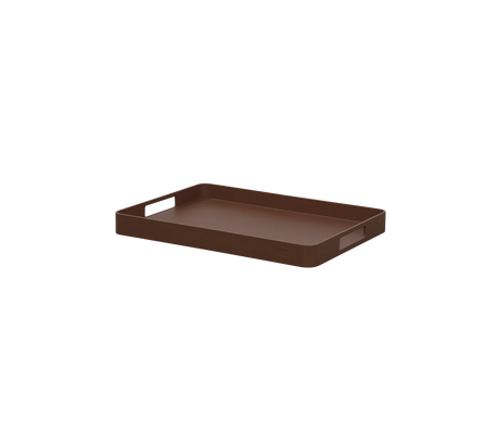 Club serveringsbricka rektangulär medium, från Cane-line - Desert red - Jacobsen Plus
